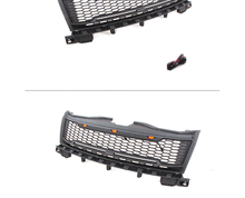 Black Front Bumper Upper Grille Fits For 2007 - 2010 Ford Edge Grill W/Light