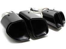 Square Exhaust Pipe Tips Black fit for Porsche Cayenne Base 2015 2016 2017 2018