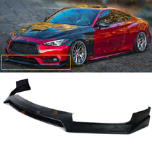 RS Style Double-Deck PU Front Bumper Lip Spoiler For 2017-2022 Infiniti Q60