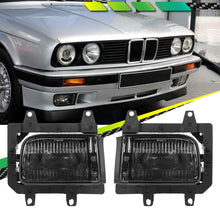 2pcs Bumper Fog Lights Driving Lamps Smoke Kit For BMW E30 3-Series 1985-1993