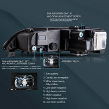 Pair LED DRL Projector Headlights For Mazda 6 2003-2007 2008 Startup Animation