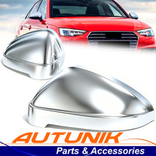 Matte Chrome Mirror Cover Caps Replace for AUDI A4 B9 S4 A5 S5 RS5 2017-2025 WITHOUT Assist Light