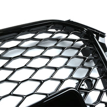 Honeycomb Sport Mesh RS4 Style Hex Grille Grill Black For 13-16 Audi A4 S4 B8.5