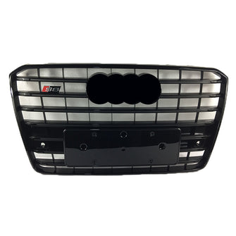 Front Grill Chrome Black for Audi A8 S8 2015-2018