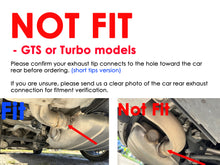 Black/Chrome Exhaust Tips Pipes For Porsche 958.1 Cayenne 92A V8 2011-2014