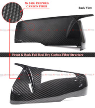 Dry Carbon Fiver Mirror Cover Caps for 2014-2024 Cadillax CTS CT5 CT6