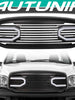 Black Front Hood Grill Bumper Grille Shell w/ LED Light for Dodge Ram 1500 2500 3500 2006-2009