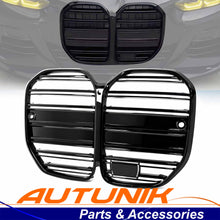 Gloss Black Front Grille For BMW 4 Series G22 G23 2-Door Coupe 2021-2024