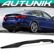 Real Carbon Fiber Rear Trunk Spoiler for Infiniti Q50 Q50S 2014-2024