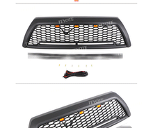 Black Front Bumper Upper Grille Fits For Toyota 4Runner 2006-2009 Honeycomb Grill With Light