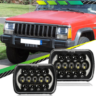 5x7 LED Headlight for Jeep Cherokee XJ 1984-2001 Wrangler YJ 1986-1995