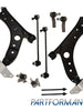 6x Front Lower Control Arm w/Ball Joint For Jetta Golf Eos GTI A3 Quattro