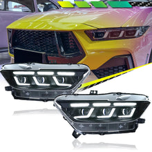 Pair LED Headlights Assembly for Ford Mustang 2015-2017