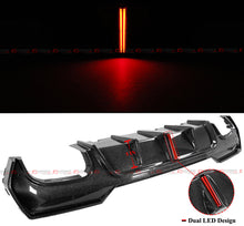 For 2021-2025 BMW G22 G23 430i K Style Carbon Fiber LED Rear Diffuser+Side Extension