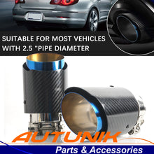 2.5'' to 3.74 Inch Carbon Fiber Exhaust Tips For Dodge Challenger Charger V6