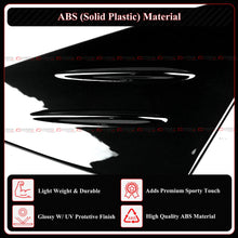 For 2022-2025 Civic Hatchback Type R FL5 M Style Gloss Black Side Window Louver