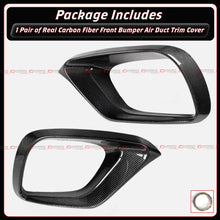 For 2017-2020 Mercedes W213 E63 E63S AMG Real Carbon Fiber Front Bumper Air Duct Trim