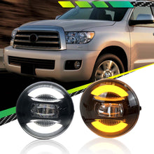 White/Amber For 2008-2011 Sequoia 2007-2013 Toyota Tundra LED Fog Lights Driving Lamp