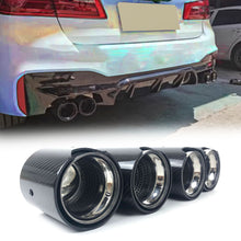 62mm Inlet Carbon Fiber Exhaust Tips fit for BMW Audi Mercedes Models