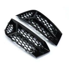 Black Front Fog Light Grill Covers for Audi A3 8V Sedan Standard 2017-2020