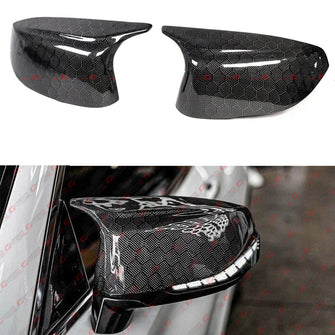 Honeycomb Carbon Fiber Mirror Cover Caps fit for Infiniti Q50 Q60 2014-2024