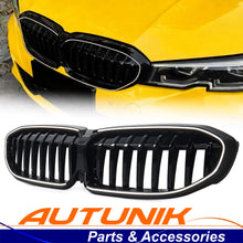 Glossy Black Front Kidney Grille W/ LED For 2019-2022 BMW G20 330i M340i