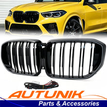 For 2024-2026 BMW X5 G05 LED illuminated Glowing Gloss Black Front Grille/Grill