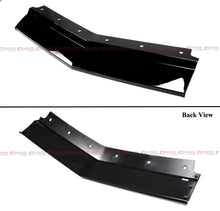 For 2020-2025 Corvette C8 Z51 Z07 Stingray Coupe Convertible Canard Style Gloss Black Front Bumper Lip Splitter