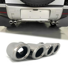 Pair For 2020+ Land Rover Defender 90/110 3.0L 2.0L Exhaust Muffler Tips Shiny Silver