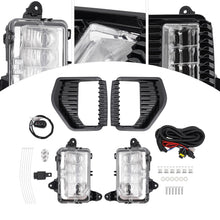 LED Fog Lights For 2019-2021 GMC Sierra 1500 Pair Fog Lamps W/ Bezels