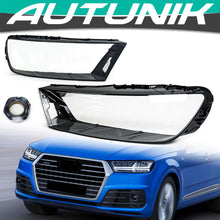 L+R Clear Headlight Headlamp Lens Cover Pair for Audi Q7 2016-2019