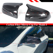 For 2017-2025 Tesla Model 3 M Style Real Carbon Fiber Replacement Mirror Covers