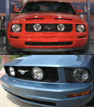 For 2005-2009 Ford Mustang 4.0L V6 Front Mesh Grill Dual Clear Lens Halo Fog Lights