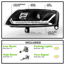 Left+Right For 2009-2011 Audi A6 C6 Halogen Sequential Signal Projetor LED Headlights Headlamps