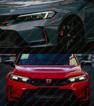 For 2023-2025 Honda Civic Type-R FL5 Red JDM Front Bumper Replacement LED DRL Light Strip