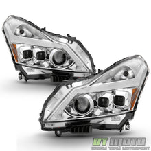 Chrome Headlights w/LED Sequential Signal Switchback DRL For 2010-2013 Infiniti G37 G25 G40 Sedan