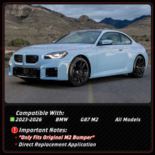 For 2023-2026 BMW G87 M2 CSL Style Gloss Black Front Upper Nose Kidney Grill Grille