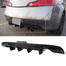 Black Shark Fin Rear Bumper Diffuser Kit For 2003-2007 Infiniti G35 Coupe