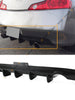 Black Shark Fin Rear Bumper Diffuser Kit For 2003-2007 Infiniti G35 Coupe