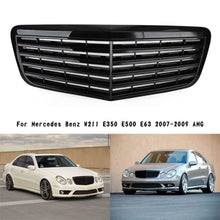 Black Front Bumper Grille for Mercedes W211 E350 E500 2002-2009