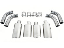 4pcs Chrome Quad Exhaust Tips For Mercedes G-Class W463 W464 G500 G550 G63 AMG 2002-2024