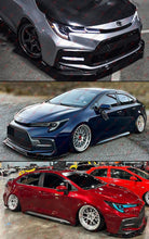 For 2020-2025 Toyota Corolla Sedan SE XSE V2 Gloss Black Front Bumper Lip Splitter