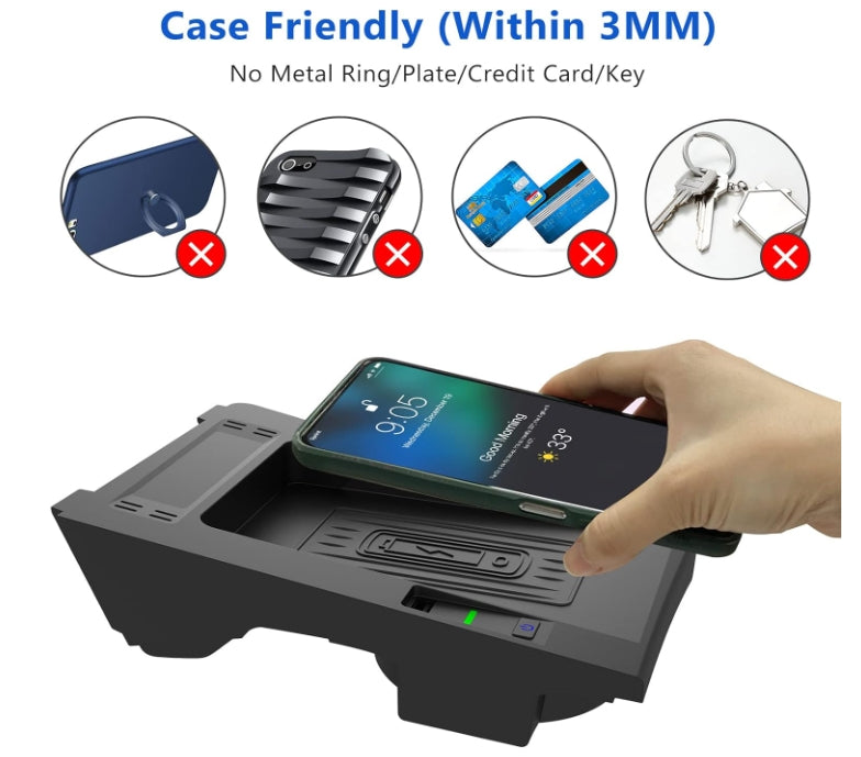 audi phone box with wireless charging and signal booster Car Wireless Phone Charger - For Audi A4 S4 A5 S5 B9