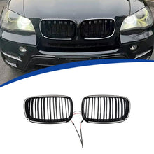For 2007-2013 BMW X5 E70 X6 E71 Front LED Grille Bumper Grill Radiator Gloss Black