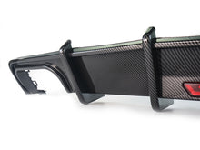 Carbon Fiber Look Rear Diffuser w/ LED Brake Light For Audi A6 C8 S-Line S6 2019-2026