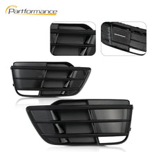 For 2018-2020 Audi SQ5 Q5 S-Line Front Bumper Fog Light Grille Grill Cover Black