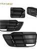 For 2018-2020 Audi SQ5 Q5 S-Line Front Bumper Fog Light Grille Grill Cover Black
