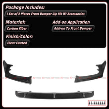 For 2020-2023 BMW F95 X5M Pre-LCI ST Style Carbon Fiber Front Bumper Lip Splitter