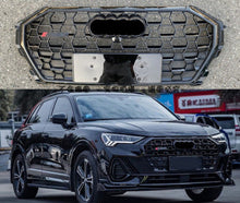 SQ3 Style Front Bumper Grill Honeycomb for AUDI Q3 2019-2024