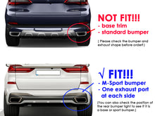 Black Exhaust Tail Tips Fit BMW X5 X6 X7 M Sport G05 G06 G07 2019-2025